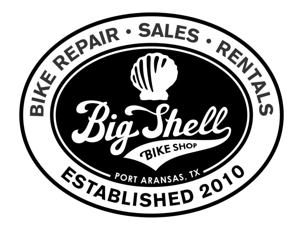 Big shell beach bikes logo