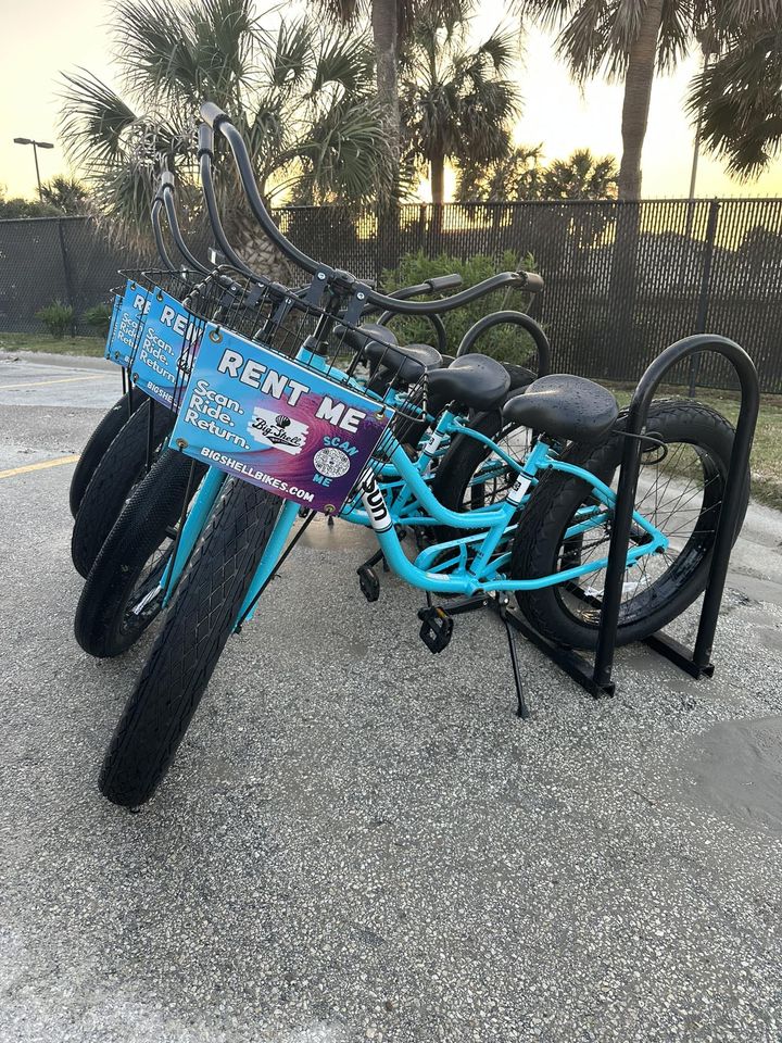 3 fat tire beach bikes for rentl in port aransas texas